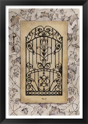 Framed Ivy Gate I Print