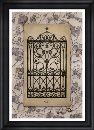 Framed Ivy Gate II Print