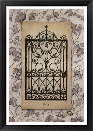 Framed Ivy Gate II Print