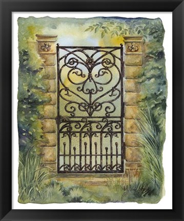 Framed Iron Gate I Print