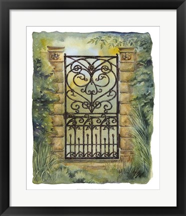 Framed Iron Gate I Print