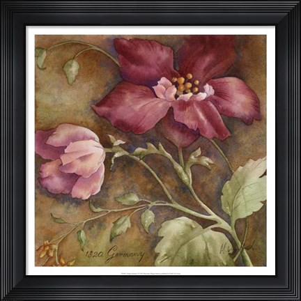 Framed Antique Beauties I Print