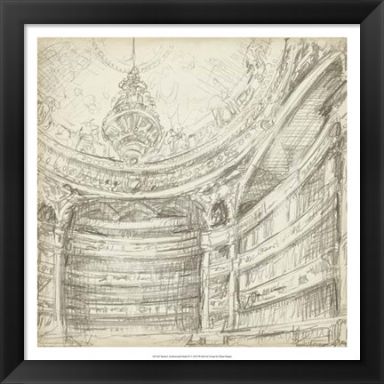 Framed Interior Architectural Study II Print