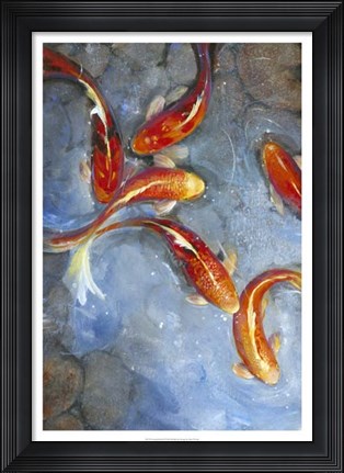 Framed Graceful Koi II Print