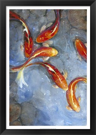 Framed Graceful Koi II Print