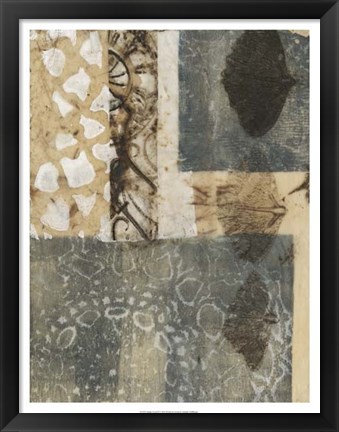 Framed Ginkgo Fossil II Print