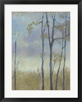 Framed Tree-Lined Wheat Grass I Print