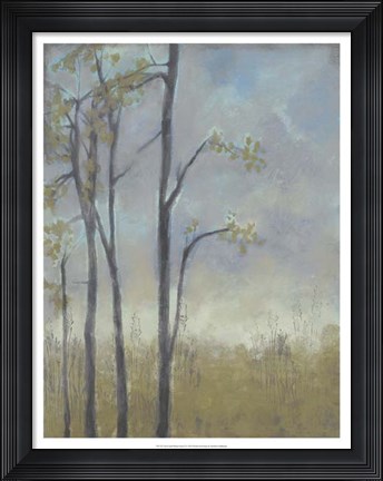 Framed Tree-Lined Wheat Grass II Print