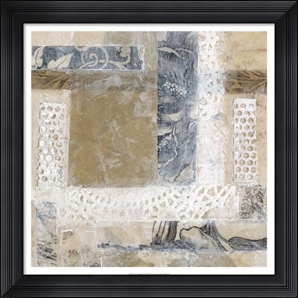 Framed Lace Collage II Print