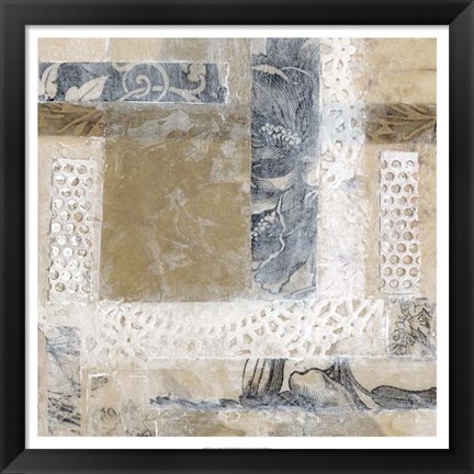 Framed Lace Collage II Print