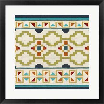 Framed Southwest Geometry I Print