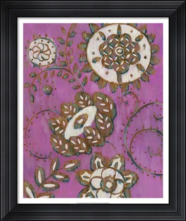 Framed Radiant Ornament II Print