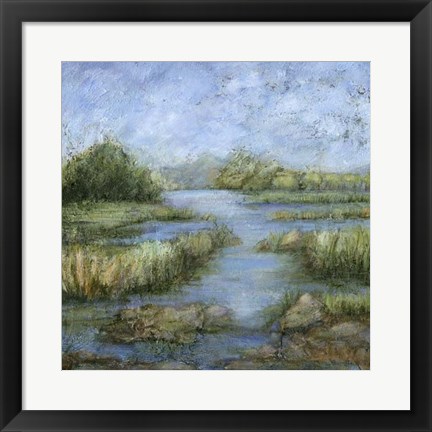 Framed Marshland I Print