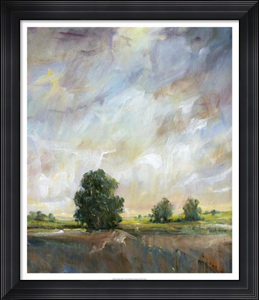 Framed Amber Glow I Print