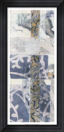Framed Chambray &amp; Lace I Print