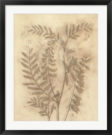 Framed Gilded Foliage I Print