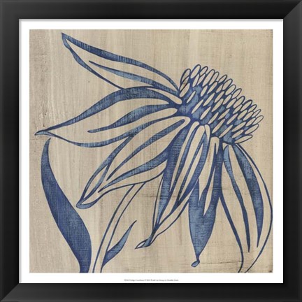 Framed Indigo Coneflower Print