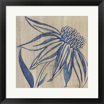 Framed Indigo Coneflower Print