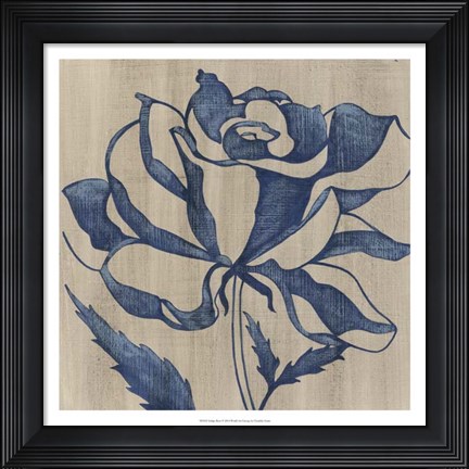 Framed Indigo Rose Print