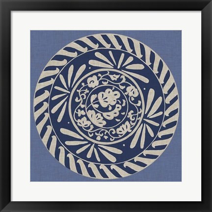 Framed Indigo Earthenware II Print