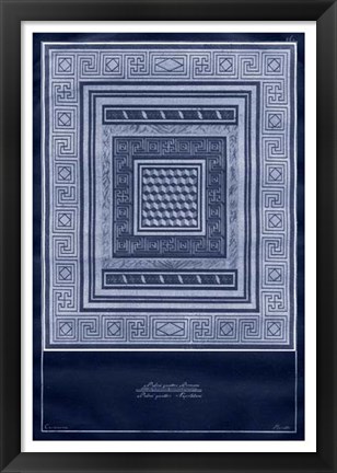 Framed Indigo Tile III Print