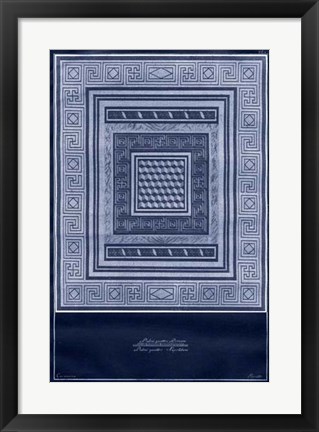 Framed Indigo Tile III Print