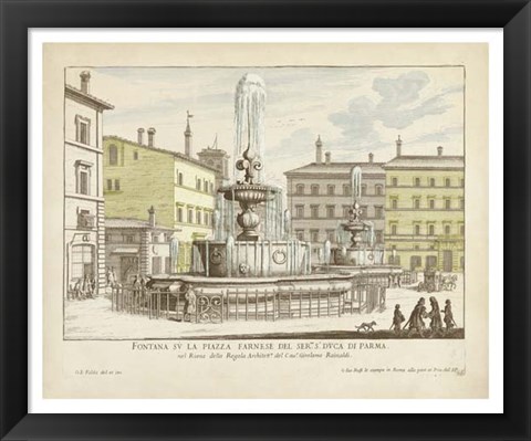 Framed Fountains of Rome IV Print