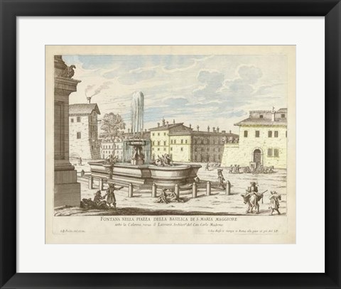 Framed Fountains of Rome VI Print