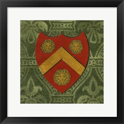 Framed Noble Crest V Print