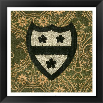 Framed Noble Crest VI Print