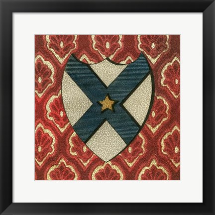 Framed Noble Crest VII Print