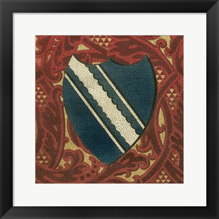 Framed Noble Crest IX Print