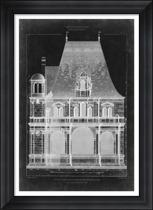 Framed Graphic Facade II Print