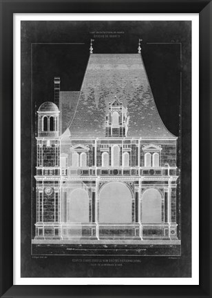 Framed Graphic Facade II Print