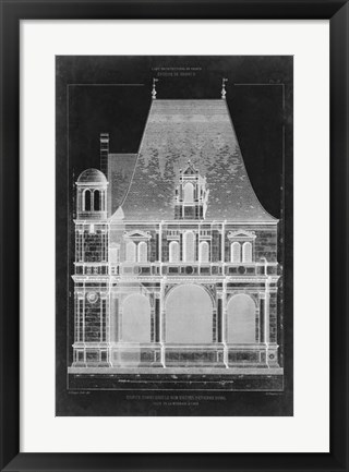 Framed Graphic Facade II Print