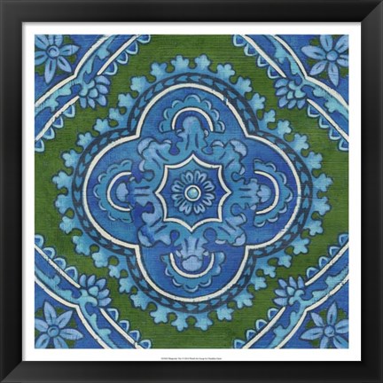 Framed Rhapsody Tile I Print