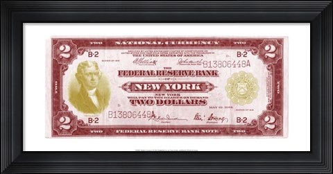Framed Modern Currency I Print