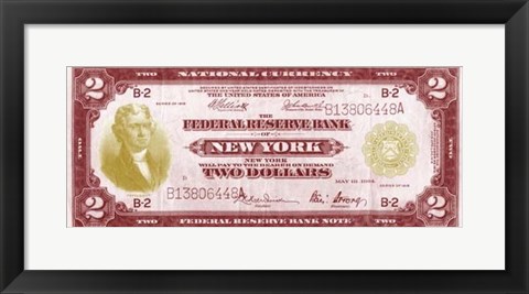 Framed Modern Currency I Print