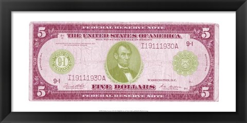 Framed Modern Currency II Print