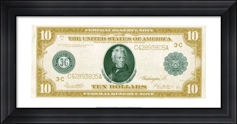 Framed Modern Currency III Print