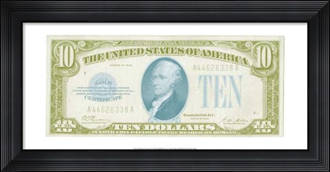 Framed Modern Currency IV Print
