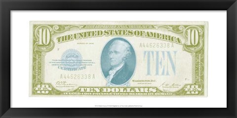 Framed Modern Currency IV Print