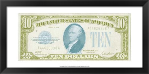 Framed Modern Currency IV Print