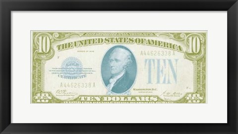 Framed Modern Currency IV Print