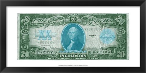 Framed Modern Currency V Print