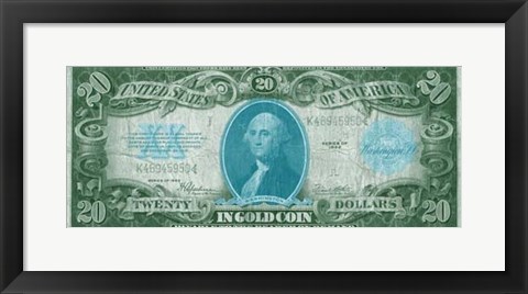 Framed Modern Currency V Print