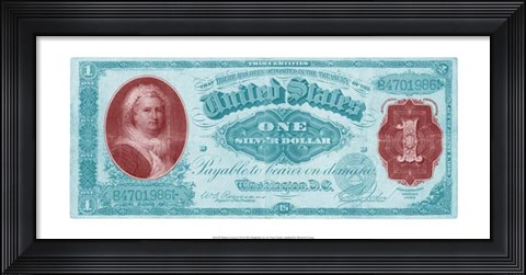 Framed Modern Currency VII Print