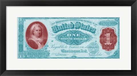 Framed Modern Currency VII Print