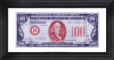 Framed Modern Currency VIII Print