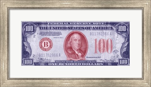 Framed Modern Currency VIII Print
